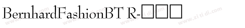 BernhardFashionBT R字体转换